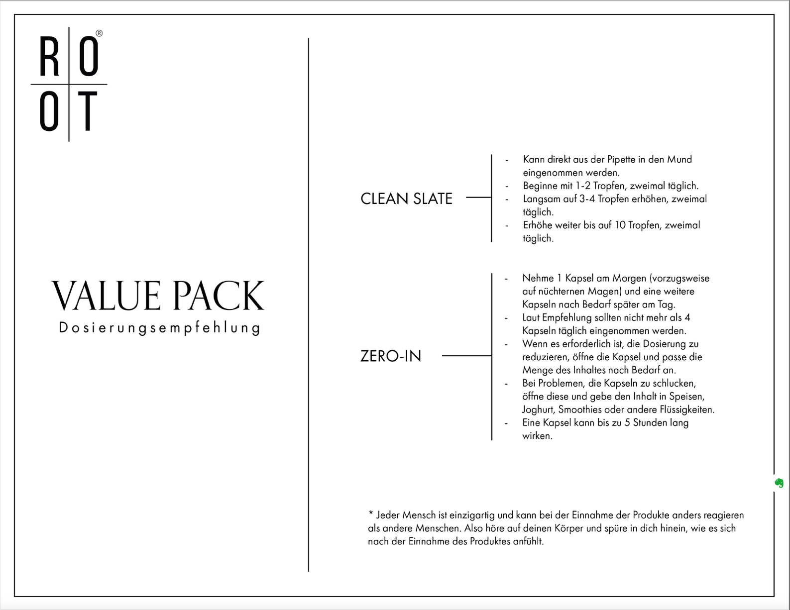 ROOT - Value Pack mit 17% Preisvorteil